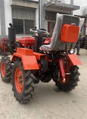 1马力柴油四8轮拖机35265多功能型农用旋耕机硬地深拉翻小犁田拖