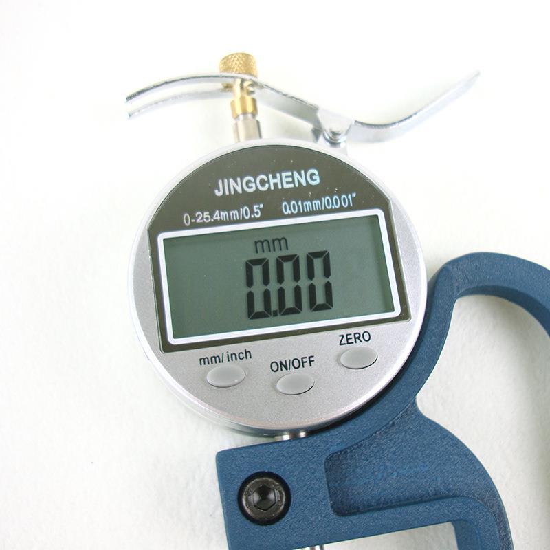 数显测m厚规纸张薄膜布料：数显测厚仪0-25m精度00-25mm.01mm