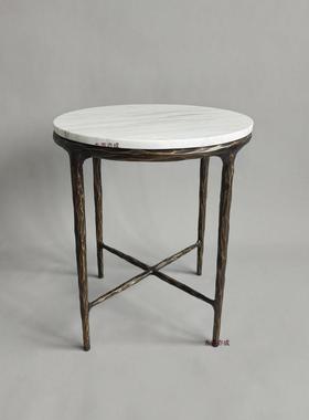 RH美11591式复客锻打铁艺轻茶几别奢墅酒店设古计师厅中古风茶几