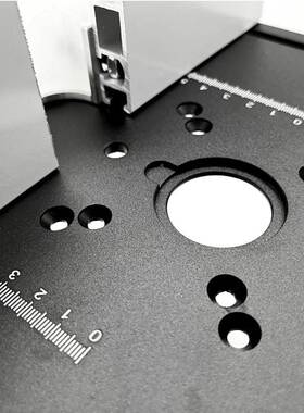 黑色铝合倒装板C8小BCT修金边机台面倒装板微台锯面板靠山型推尺