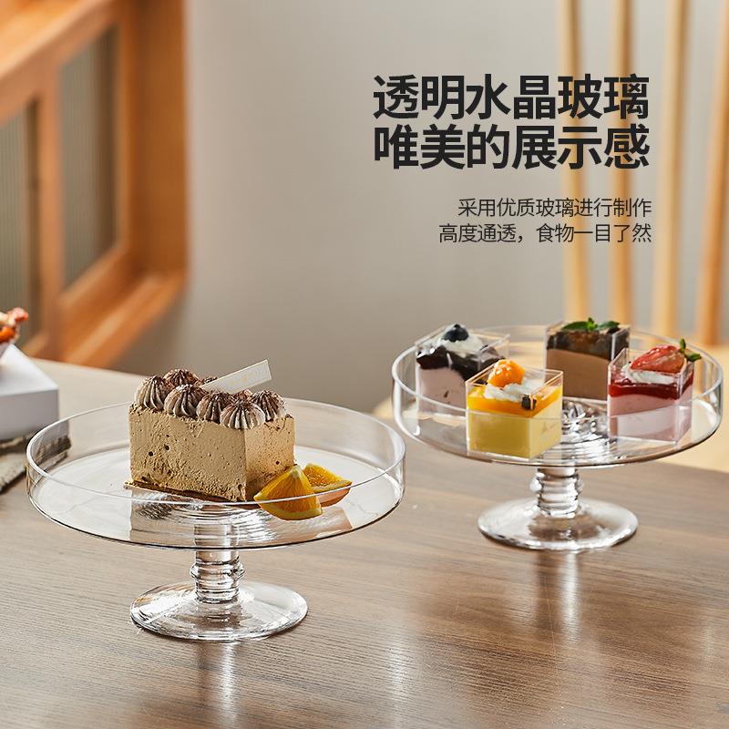 分子料糕欧式高脚玻璃蛋罩中式餐厅水果甜品盘助自餐17959970带盖