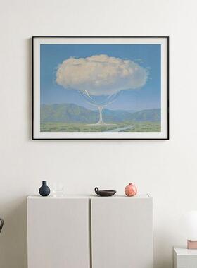 20221009马格里特《画心弦》超现实主义装饰画吧厅玄关挂客酒民宿