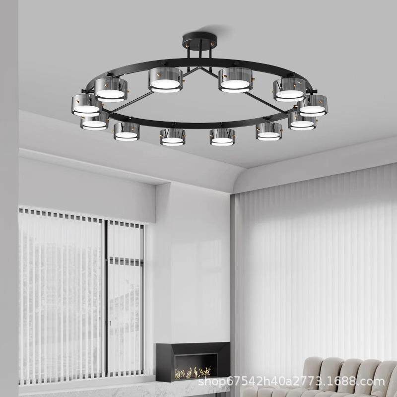 意极简客间厅20852吸顶灯轻卧奢创意现代简约设计式师高端全铜室