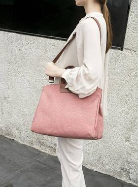 韩版公文包单棕肩斜书袋挎文件袋气时尚AF8MJMM6S4资质料袋手提女