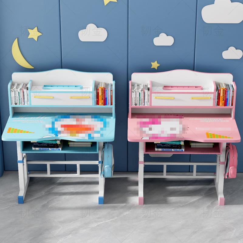 儿童学家习作桌桌学生写业课桌椅用卧室书组合套装可升降简约无品