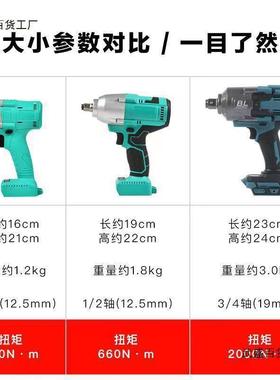 20RGE0牛牧田款锂电扳无刷大功0手修架子汽修木工充电套筒风率炮