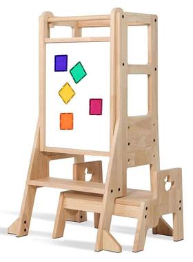 小脚子母儿童OQU手凳凳宝宝洗手台阶垫洗脚婴漱实木洗学新品