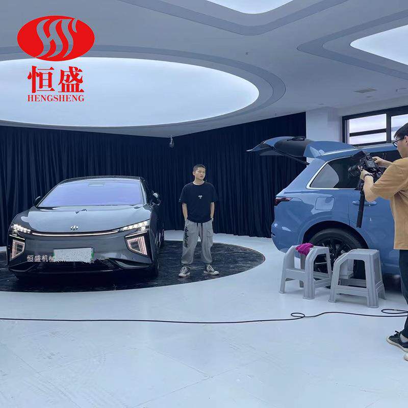 厂家直销汽车转展圆台展转旋转展示台圆车形旋车台电动汽车SJW-0.