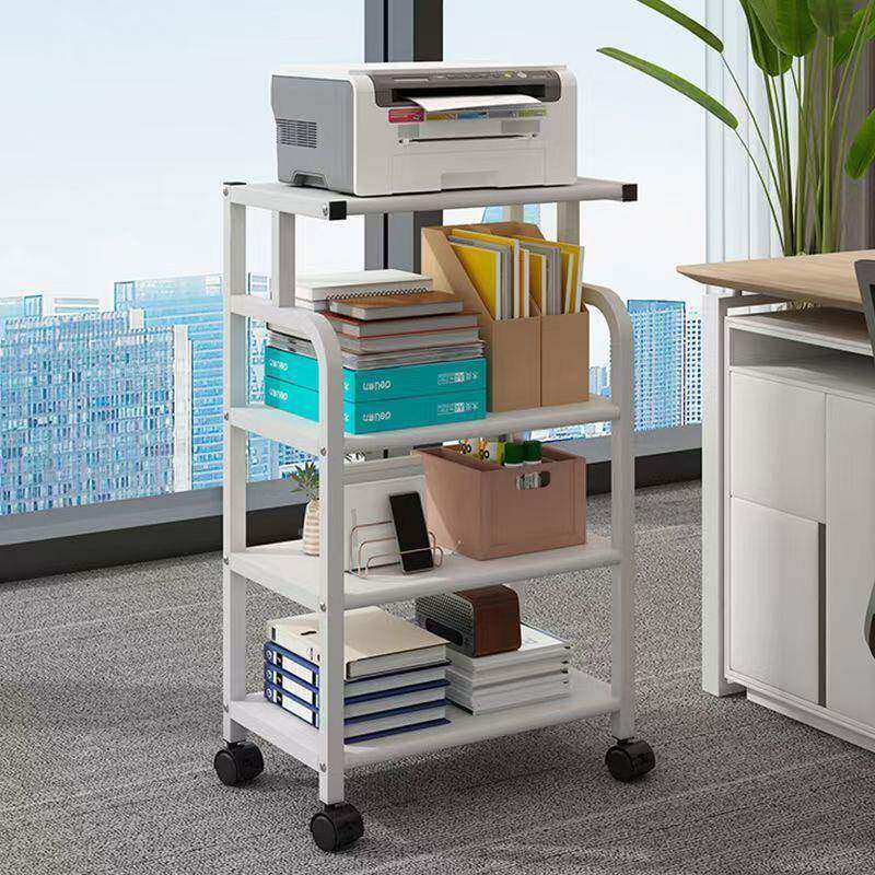 打印机置物落地公室办件文收纳架架工位放置柜可移动电脑主机021