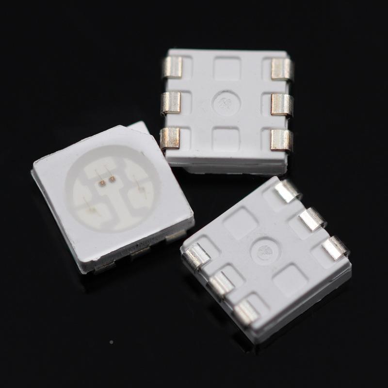 5050RR4G色B贴片LED灯珠四灯珠5050红色红绿蓝全彩HLG-5050发光二