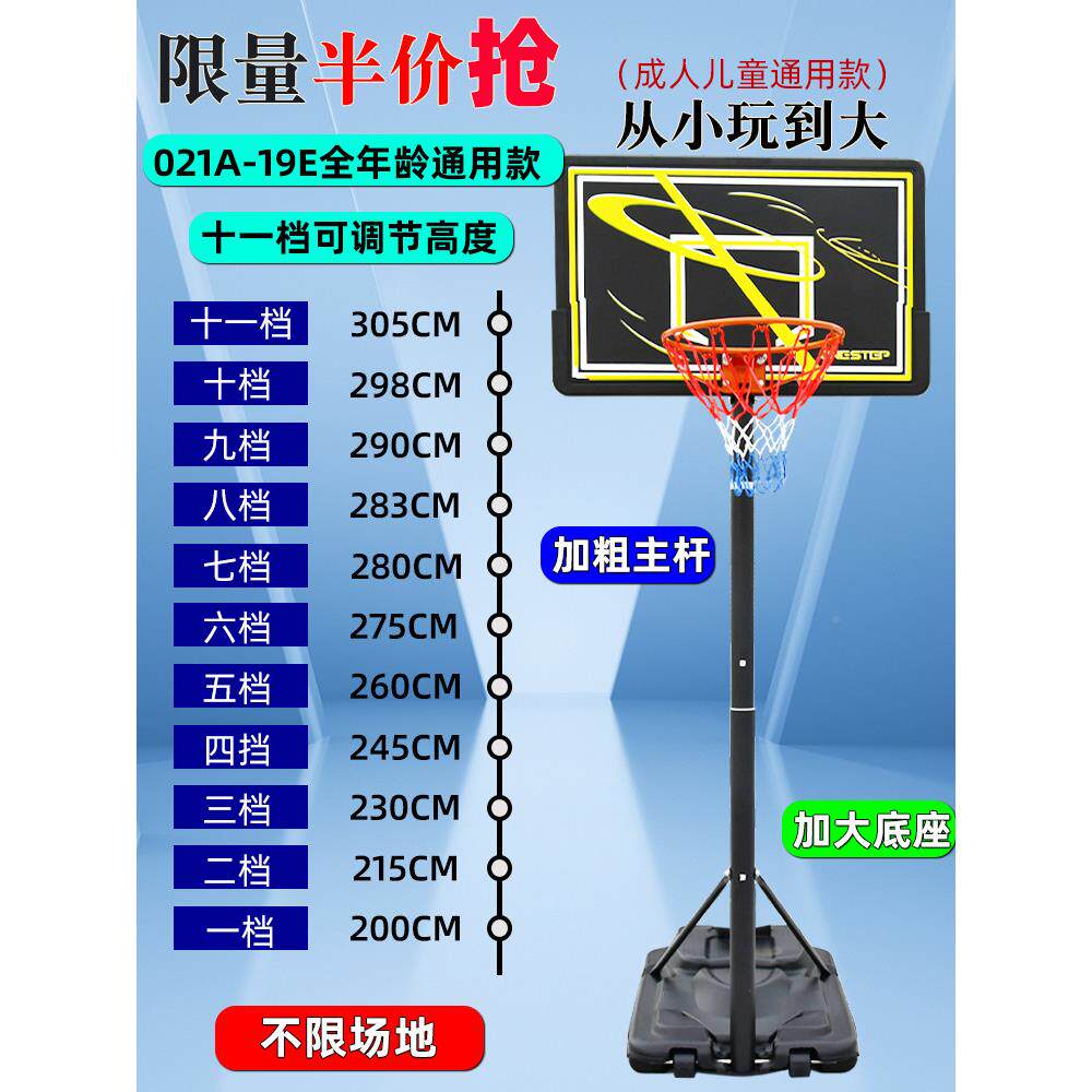 篮球青少年架儿童室可升降扣篮篮内球框室外家可用便携IBO移动式