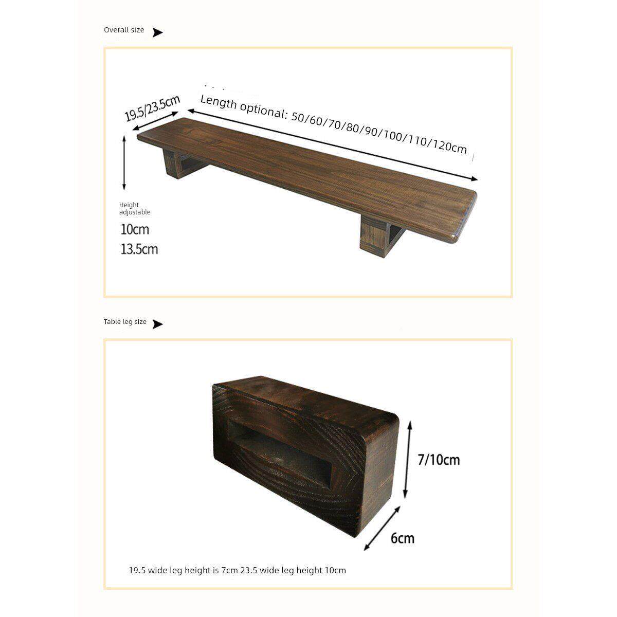 电脑显示器增高架实木公桌屏台式幕置物架桌面胡加宽底座90920加