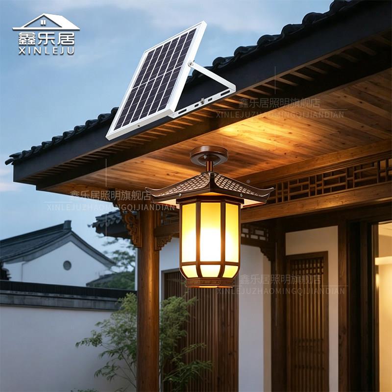 太阳户外庭院吊灯别能墅过道阳台吸顶灯中屋入簷户大门式门头灯笼