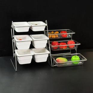 锈厨房香料储藏架不钢货架彷瓷聚三氰胺板DRY储藏香料盒盆展示架