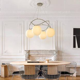 厅卧室魔豆主灯2025新氛款 简约现代客厅围感玻璃Y410餐 灯 吊法式