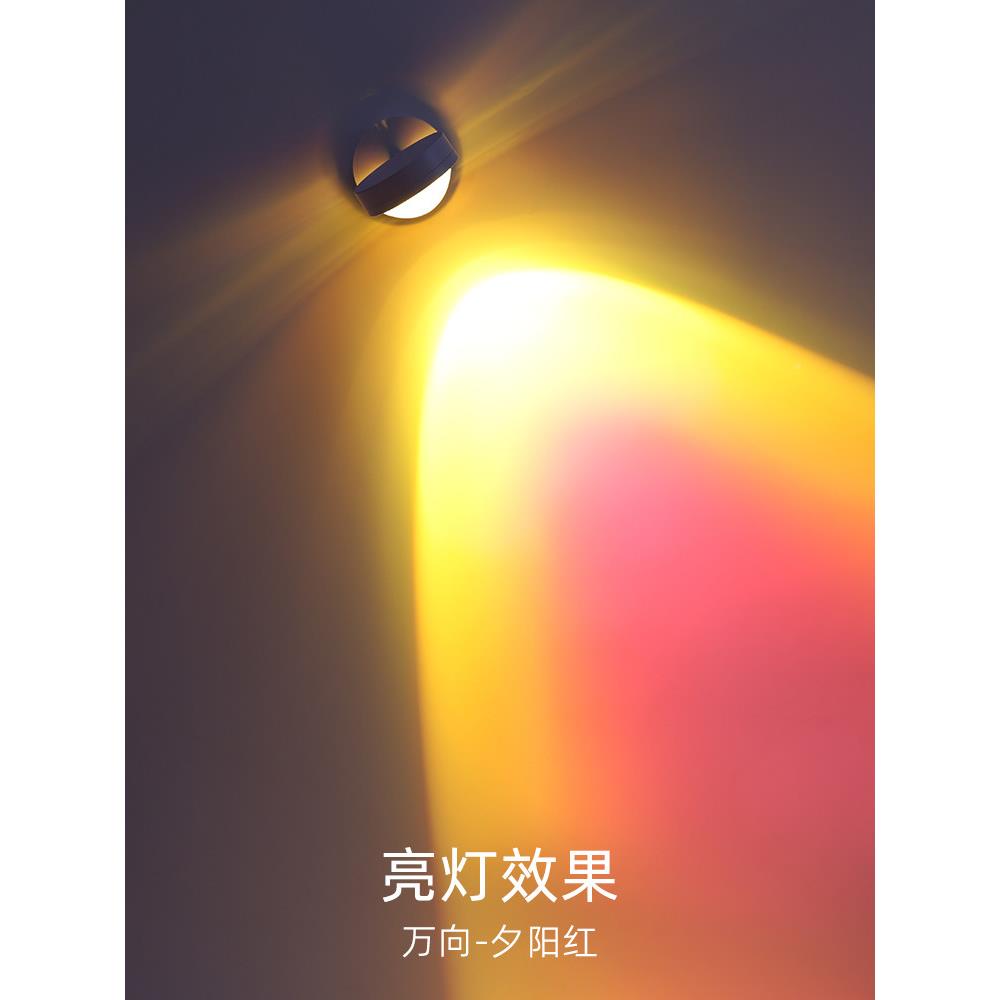 氛墙围夕阳壁灯卧室电视沙饰XX69发背景灯床头装画壁入灯口墙洗涤