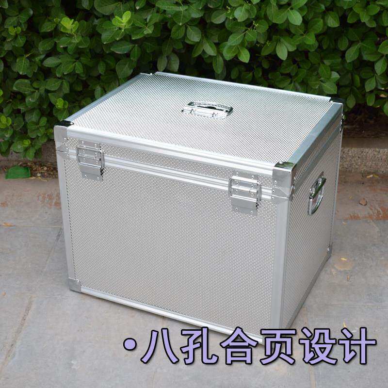 铝金收纳箱加合大号盒子带PUQ锁手提式厚密码箱收纳子收银钱箱箱