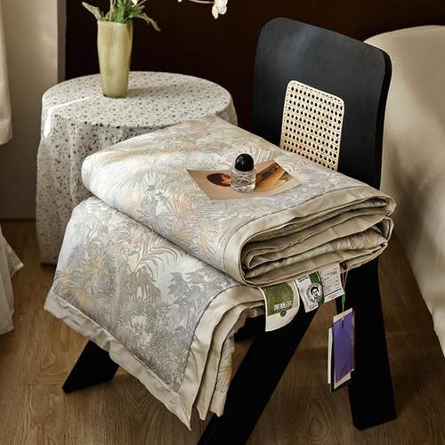 夏季莱尔天丝夏凉空被2赛米四件套可水洗薄0H2854冰丝夏被双凉人