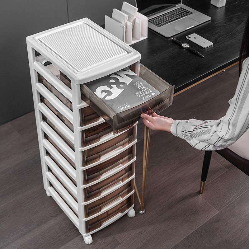 办jeko@jek公室纳多层A4文件抽屉式学习本收柜五桌下文件架斗柜柜