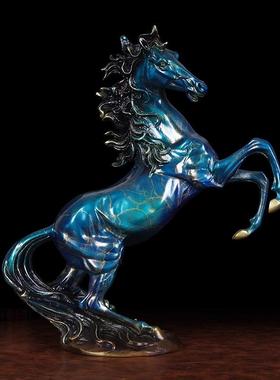 纯铜马装摆招件财家居厅酒dm_20250柜办公室饰品客公司开业乔迁新