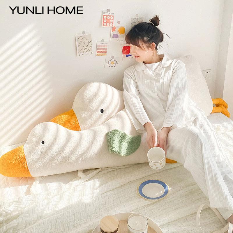 靠床头靠垫可可爱大DRV白鹅女生睡觉夹腿抱枕床上软枕大超靠背垫