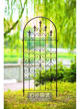 出院口本铁艺窗框月季藤架庭室内欧式屏RXU风阳台铁爬线莲花日幕