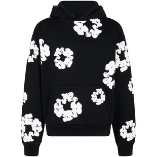 printed hoodie花卉印花宽松长袖 loose sleeved 卫衣 long Floral