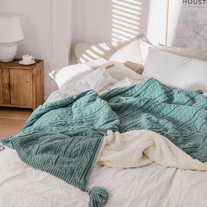 针织珊瑚绒小毛毯被子加厚保暖盖腿毯午休办公室学生宿舍午睡毯子,床上用品,休闲毯/毛毯/绒毯,淘宝优惠券,粉丝福利购,淘宝优惠卷