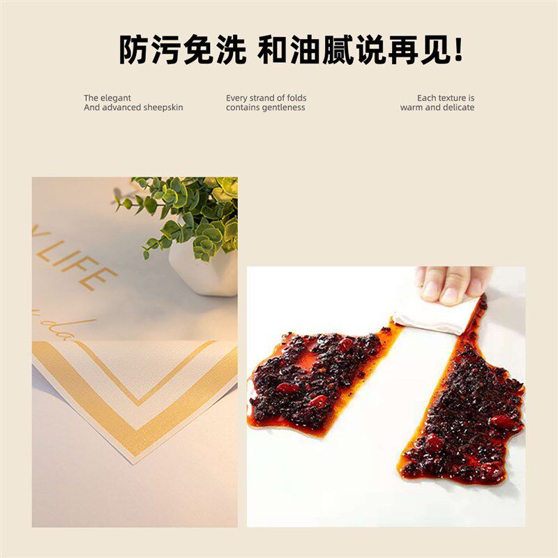 美式田园c餐桌桌布防水防油防烫台布家用客厅长方形免洗茶几桌布