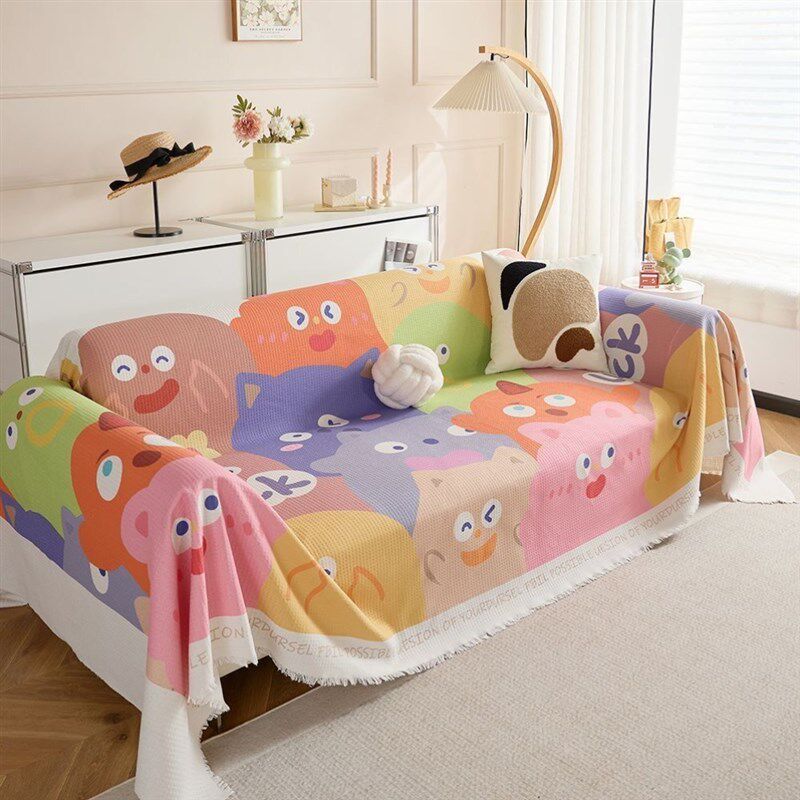 多巴胺新款沙发巾防滑盖布一v片2024四季通用全包全盖万能沙发垫