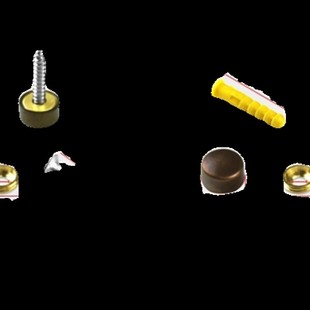 镜钉装饰广告钉玻璃遮丑卫浴挂件浴巾架毛M巾架安装螺丝配件包塑