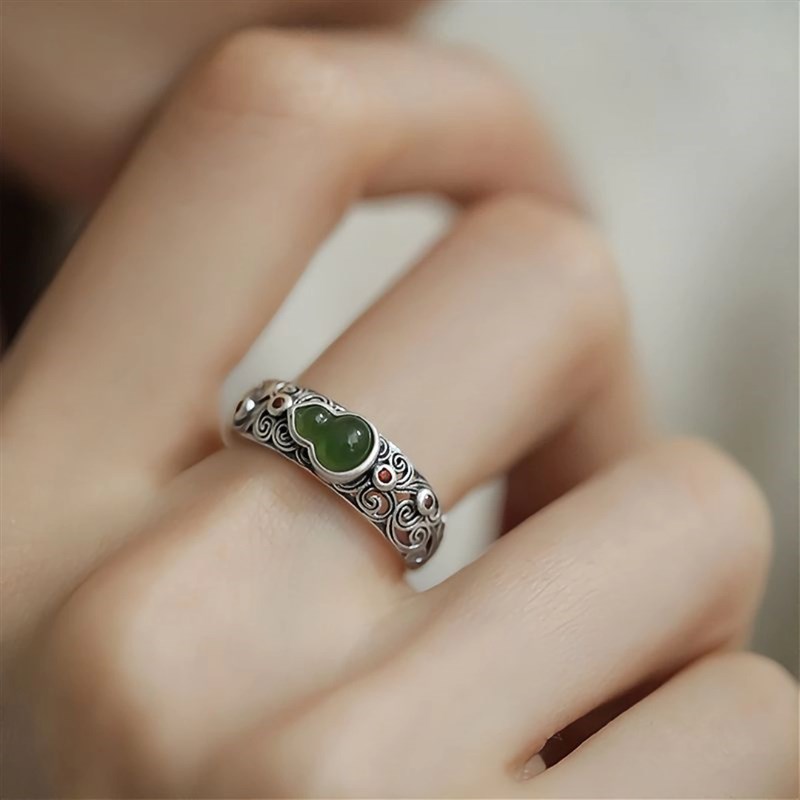 Rocco Sadie 意大利轻奢首饰 祥云葫芦戒指新款可V调节开口 现货