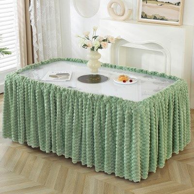 烤火桌子罩套长方形双面加绒烤火被子电炉罩套新款取暖茶几桌布套