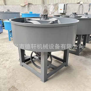1.5米钢渣氧化铁粉矿渣双轮碾压轮碾机粘土混凝土拌料机混砂机