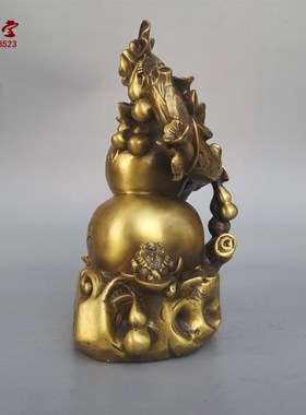 速发铜葫芦铜器铜佛手福禄在手福运到家用办公礼品装饰摆件