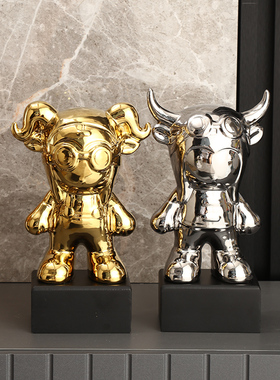 速发极简约鞋柜摆件轻奢家酒客厅餐桌高档端大气小瓷居柜陶装饰品