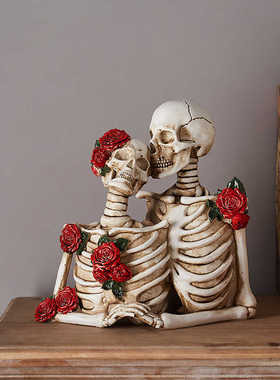 速发p拍摆件恐怖密室逃脱房间装饰品骷c髅摄道具剧本杀主题设计