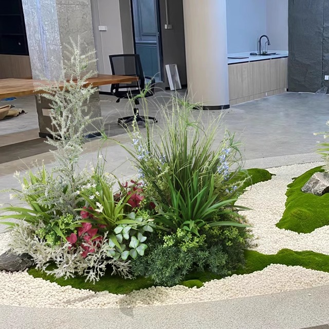 速发仿生蕨类植物造景摆件微景观仿野外水池假绿植玄关橱柜花艺