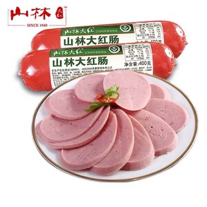 上海山林大红肠330克/400克根香肠卤味拌饭菜山林熟食香肠