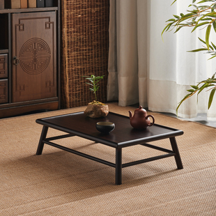 榻榻米矮桌竹制茶桌坐地式 楠竹飘窗小茶桌家用小茶台炕几中式 炕桌