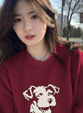 速发微胖大码甜长风卫衣高街小众hiph袖p辣o潮秋冬加绒上衣