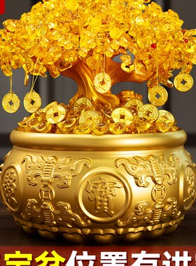 速发纯铜聚缸盆心黄铜摆件招聚实纯客玄关财办公室装饰黄铜米宝存