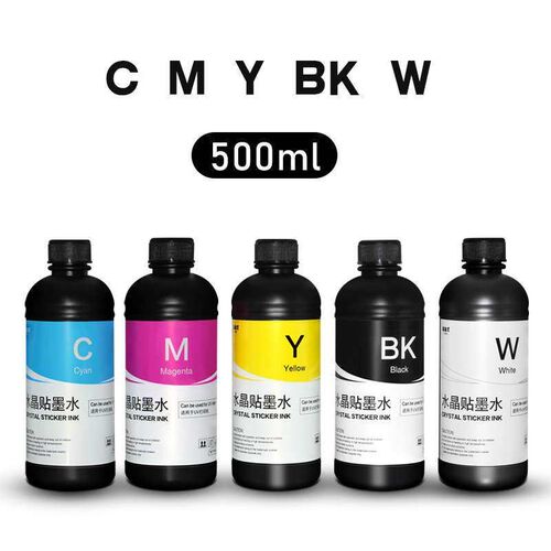 速发水晶贴胶印墨水厂家适用UVA水理光喷头UV墨水可加墨光油
