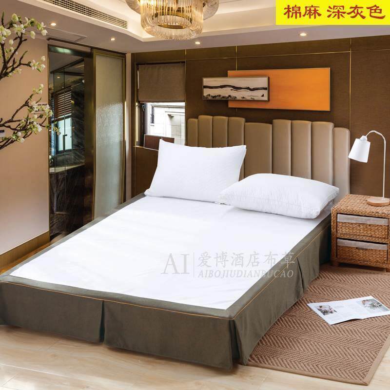 速发宾馆酒店牀上用品批量发酒店专用牀裙牀罩宾馆客房牀套牀裙单