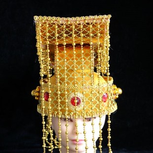 速发古装皇帽 京平戏曲龙玉帽 垂帘剧定冠 王帽 唐朝汉朝皇