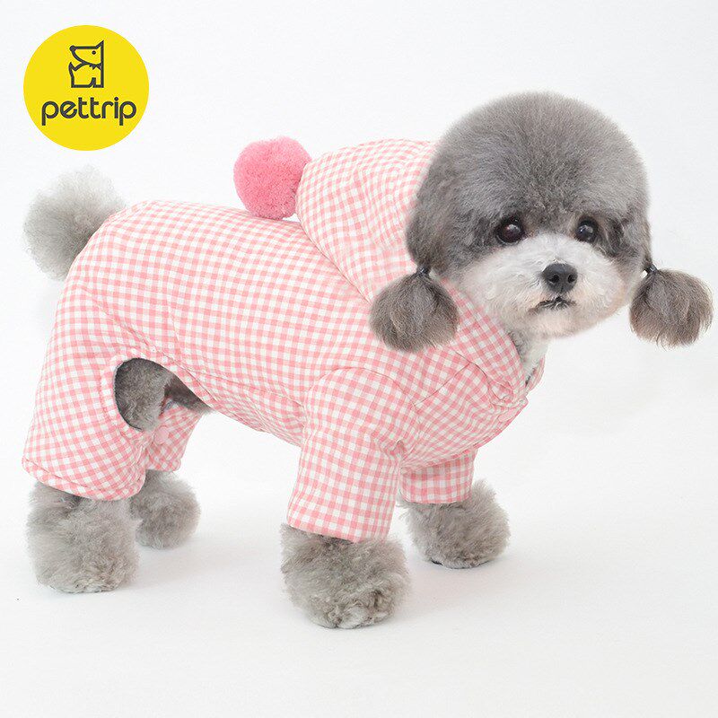 速发秋冬新款衣服衣服四脚棉衣迪暖小狗衣服泰保冬装