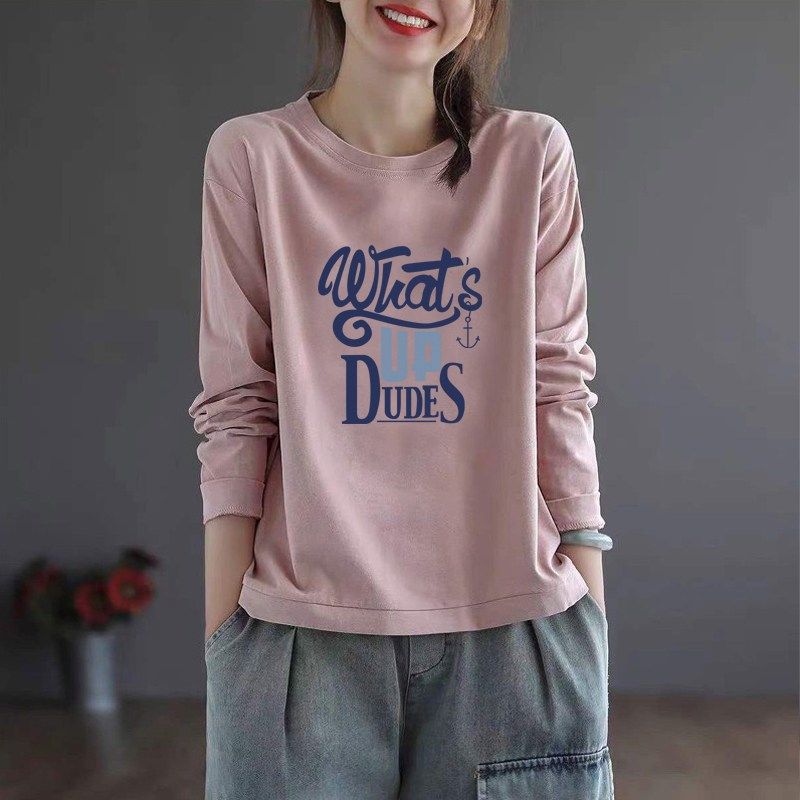 速发尾标剪休折扣清仓装纯棉长袖T恤衫秋单闲打底上衣,女装/女士精品,大码内搭,淘宝优惠券,粉丝福利购,淘宝优惠卷