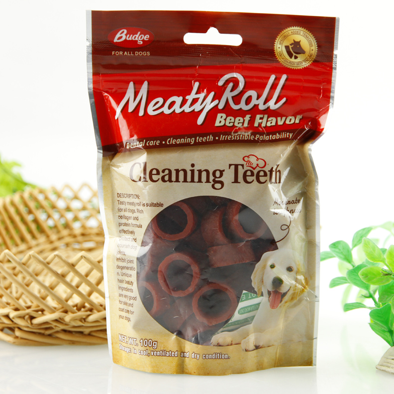 速发零肉圈零食洁齿训牙牛食奖励磨练肉干泰迪