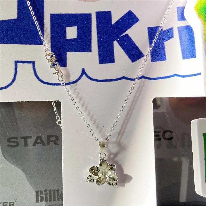 周边浮桑花项链吊坠小众设计以你的心诠释我的爱锁骨颈炼