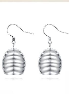 豆豆同款 竹吊耳环女高级感2024新款爆款时尚设计精致独特耳钉